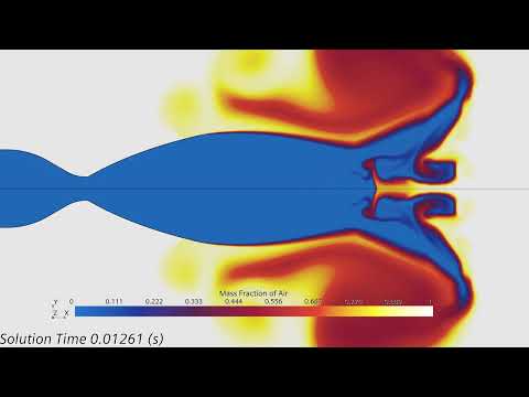 Rocket Nozzle Species (Air) Contours