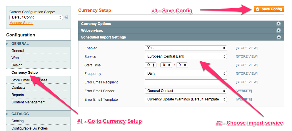 Currency import