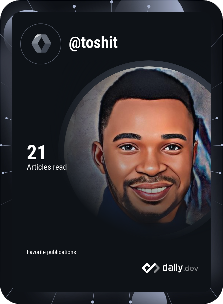 Stephen Omotosho's Dev Card