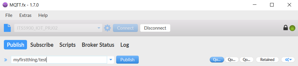 MQTT fx in connected mode