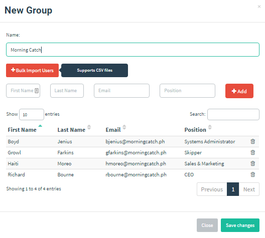 Importing users