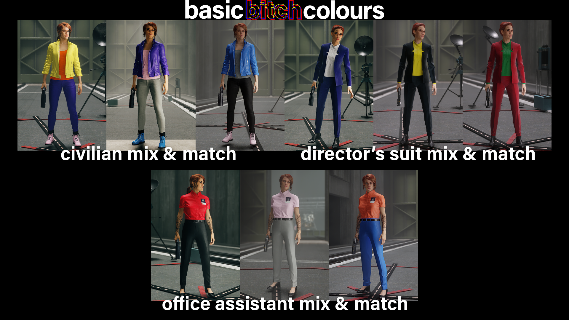 Mix and match colours