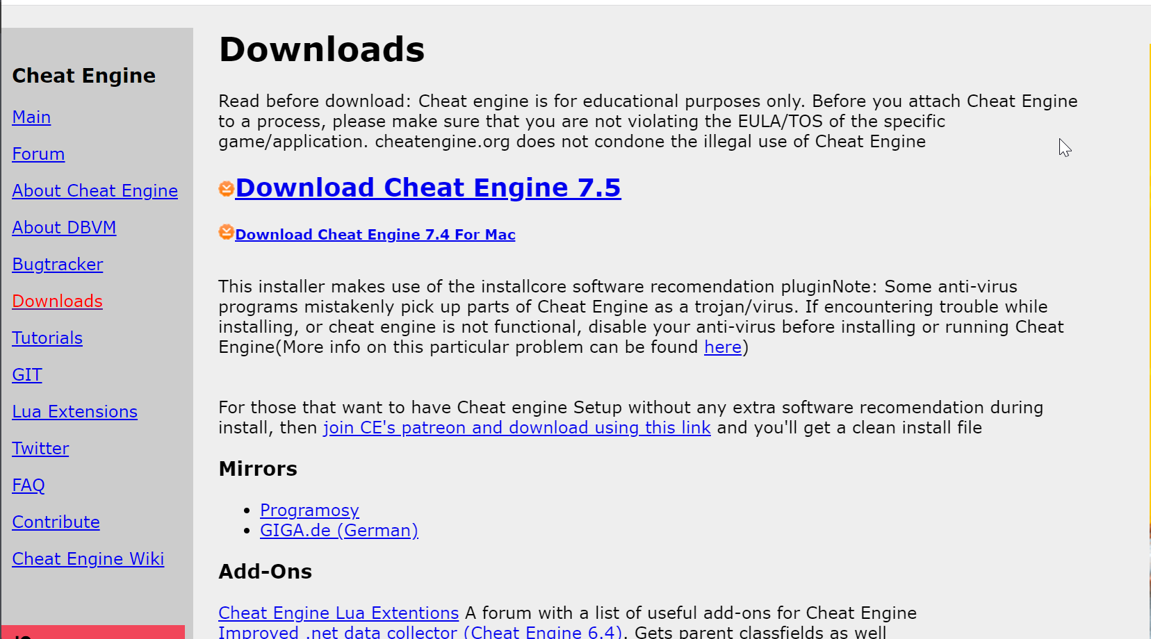 Download Cheat Engine