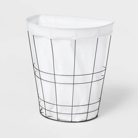 brightroom-metal-wire-hamper-with-fabric-liner-target-1