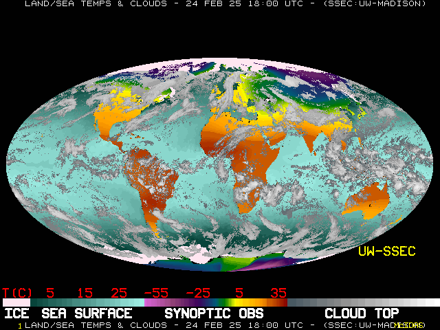 Global Satellite & Surface Temperature Montage