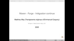 Maven, Forge, Intégration Continue