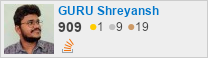 GURU Shreyansh's profile on Stack Exchange, a network of free, community-driven Q&A sites