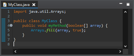 arrays fill after