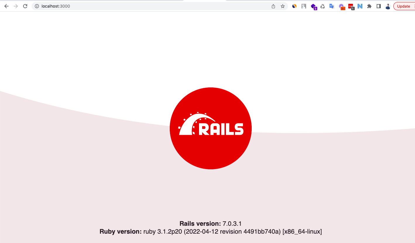 Ruby on rails 7.0.3 docker with mysql