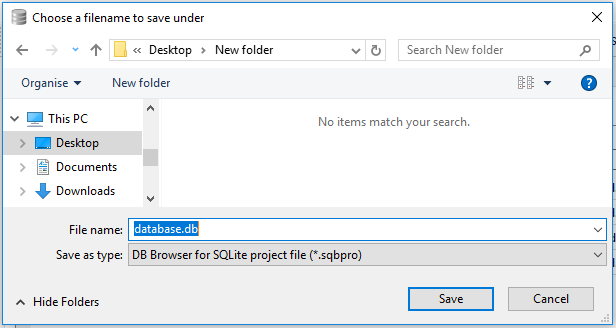 File | Save Project