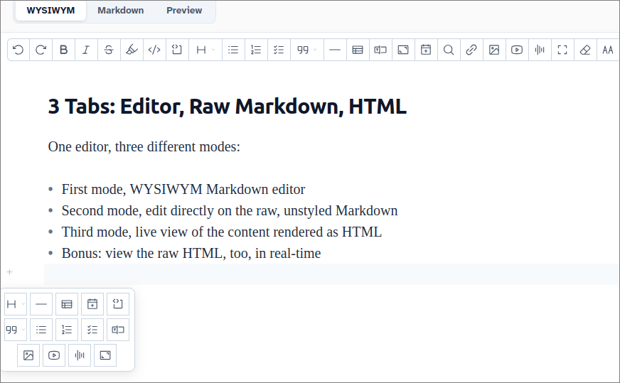 Three-Pane CMS