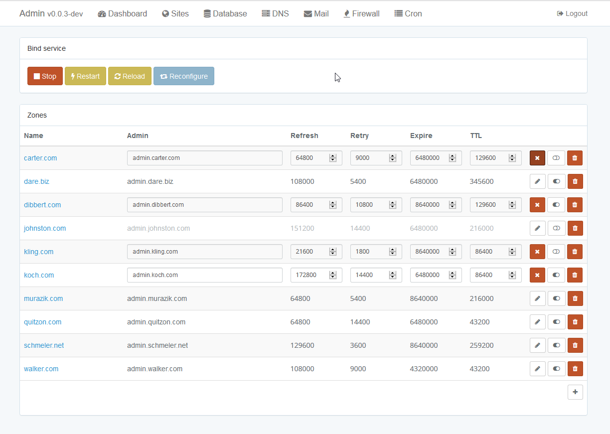 DNS Zones preview