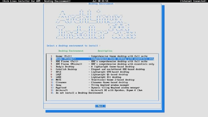 Installation Summary