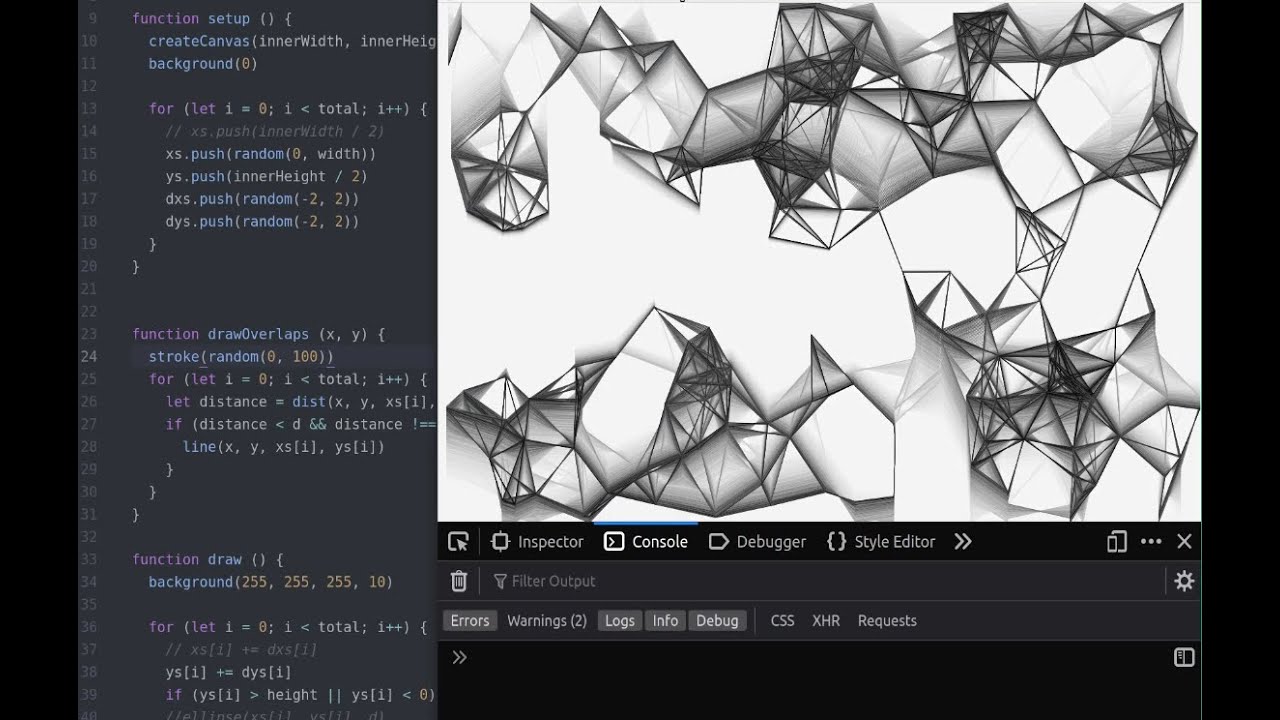 p5.js + canvas