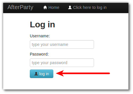 login form