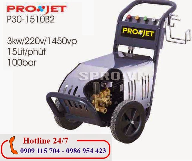 Máy rửa xe hay máy xịt rửa cao áp 3.0 kw Projet P30-1510B2 