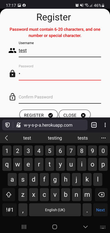 New Mobile Register