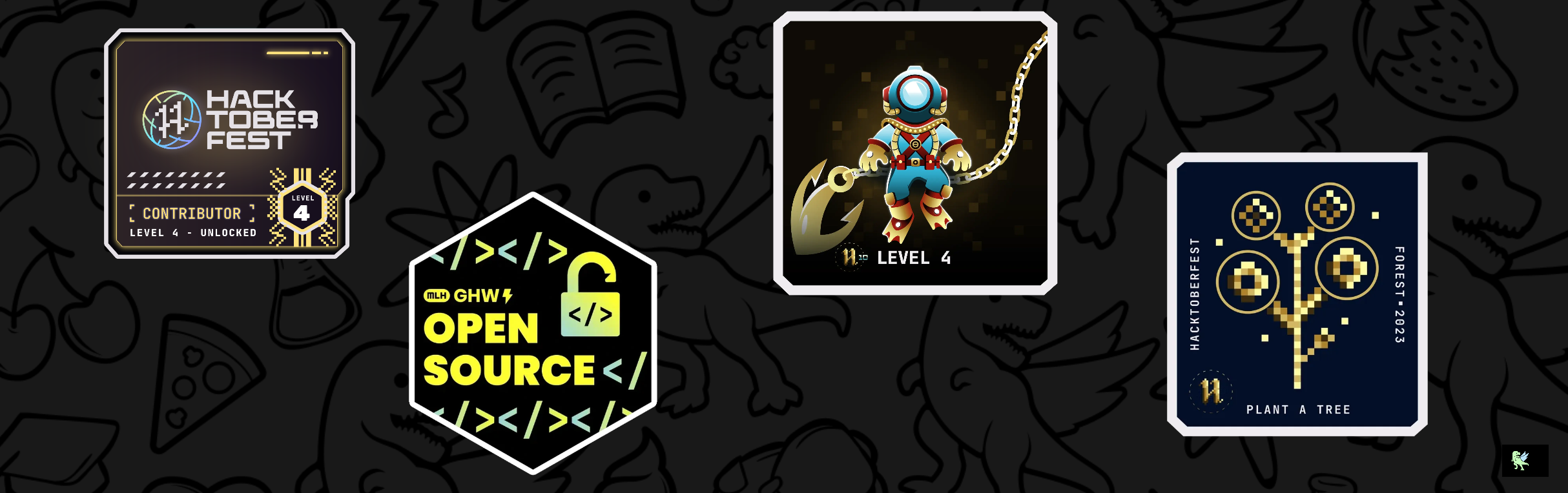 An image of @anishakumarilal's Holopin badges, which is a link to view their full Holopin profile