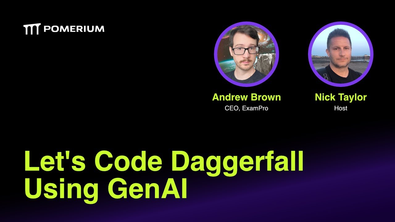 Lets Code Daggerfall Using GenAI - Wed, May 28, 06:00 PM UTC