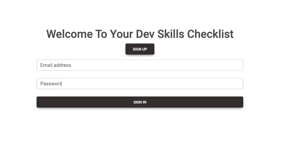 GitHub - brennanp93/dev-skills: Project 4 React App · GitHub