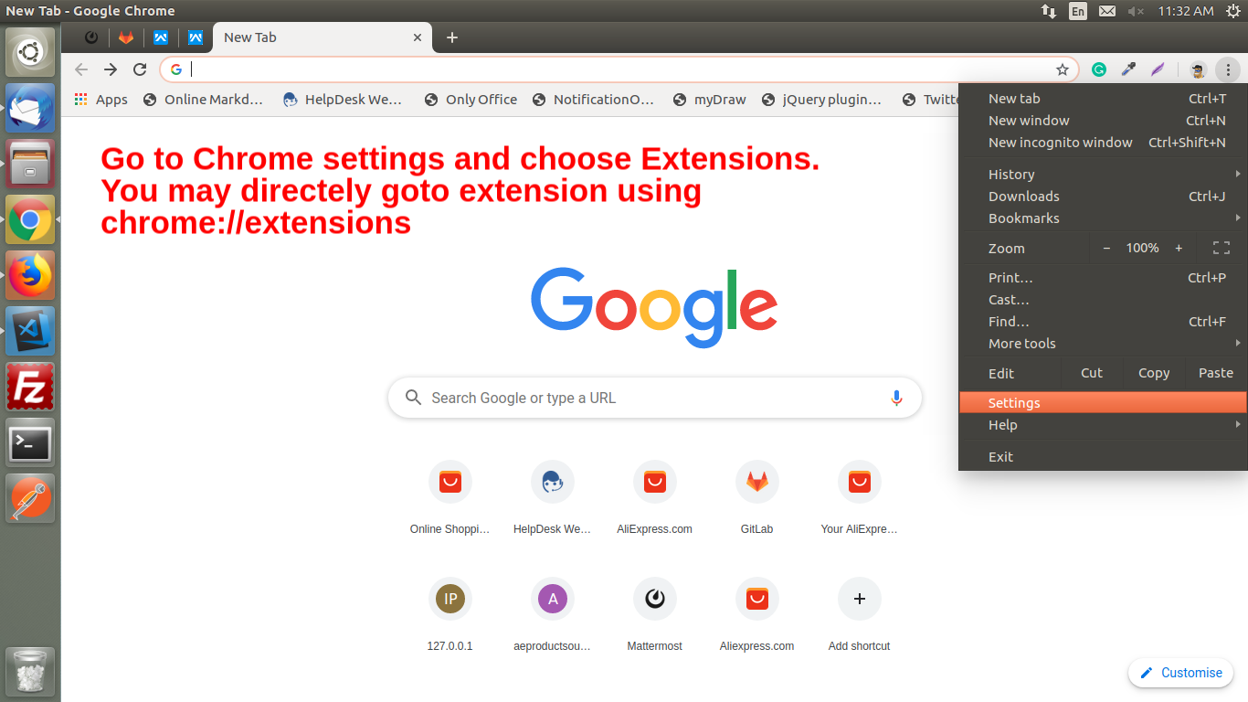 Chrome Settings