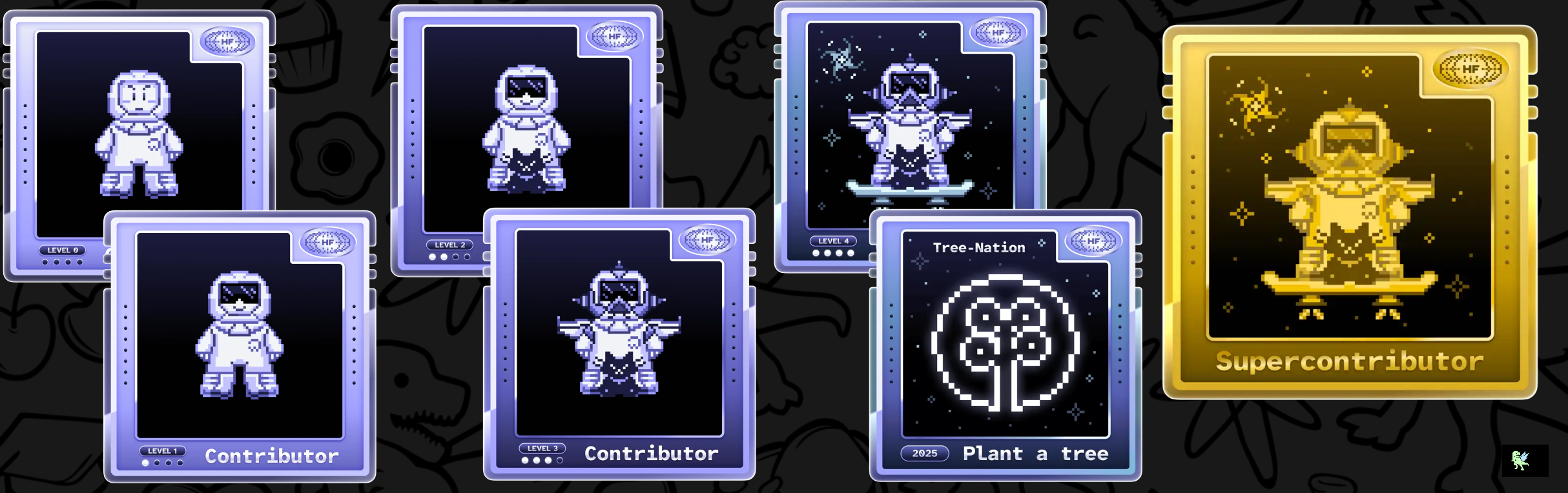 An image of @mayank01x's Holopin badges, which is a link to view their full Holopin profile
