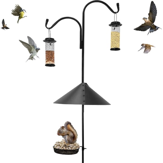 easygo-product-squirrel-proof-bird-feeder-wild-bird-station-powder-coated-81-inch-steel-pole-squirre-1