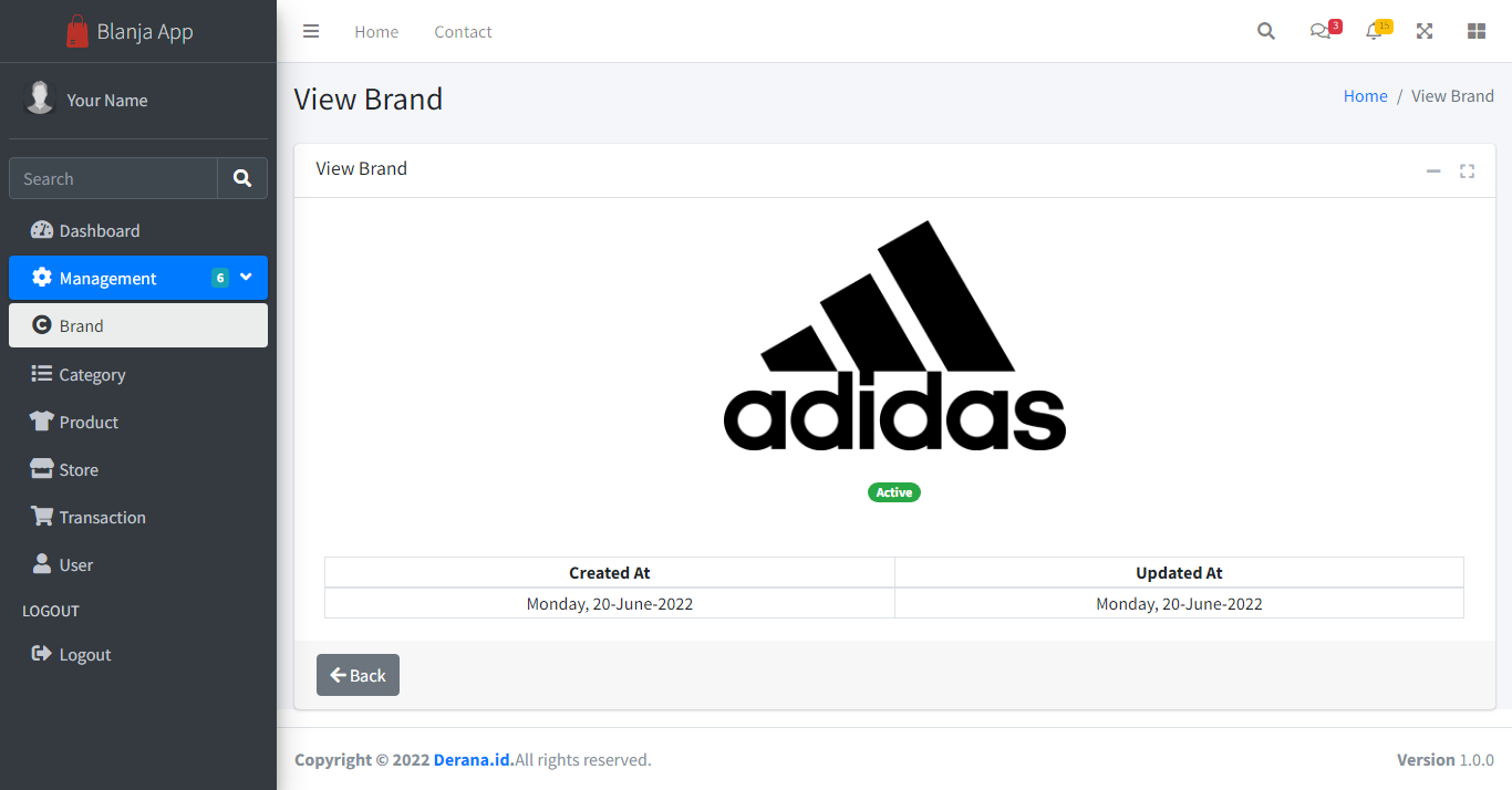 View Brand Page