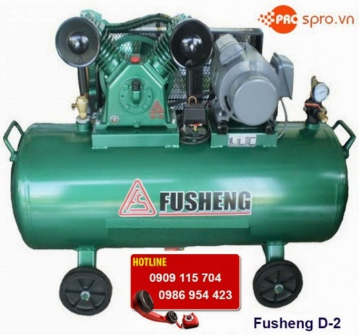 Máy nén khí Fusheng D-2 1 cấp bình chứa 60 Lít