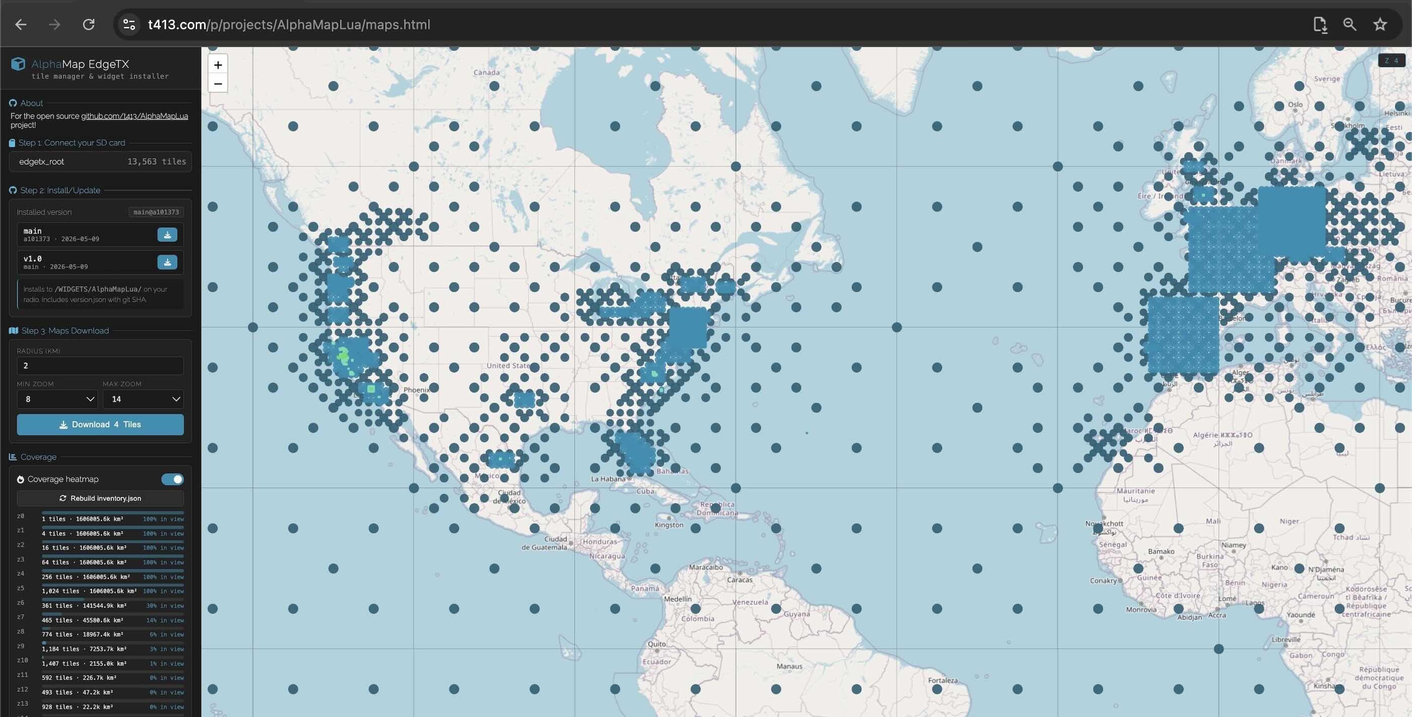 web tool screenshot