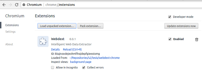 Install Chrome extension