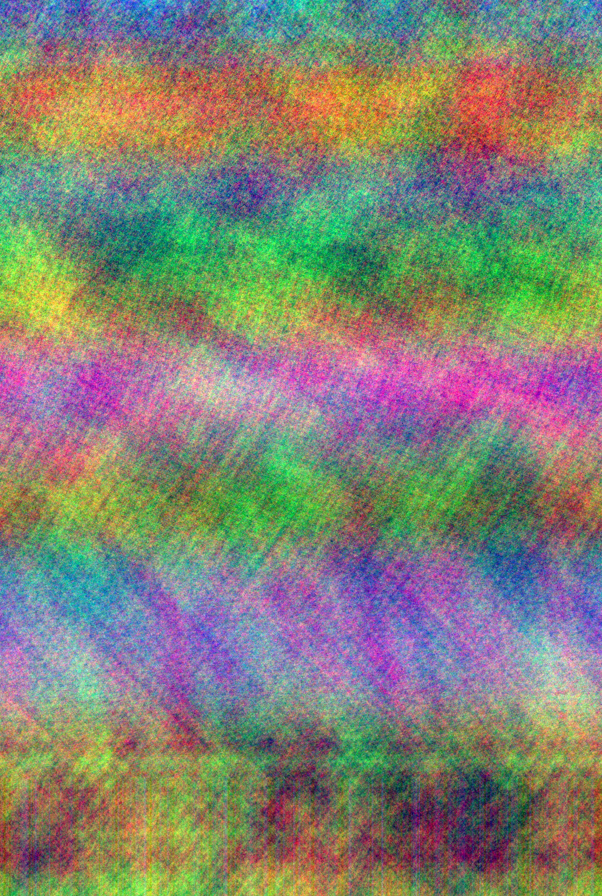 A colorful and textured image. The texture is vaguely reminiscent of the original, which was of a leaf.