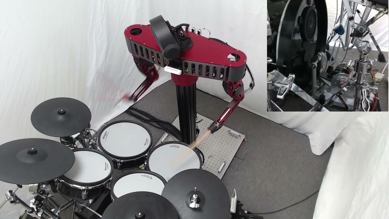 Phil playing a drum solo (top view)