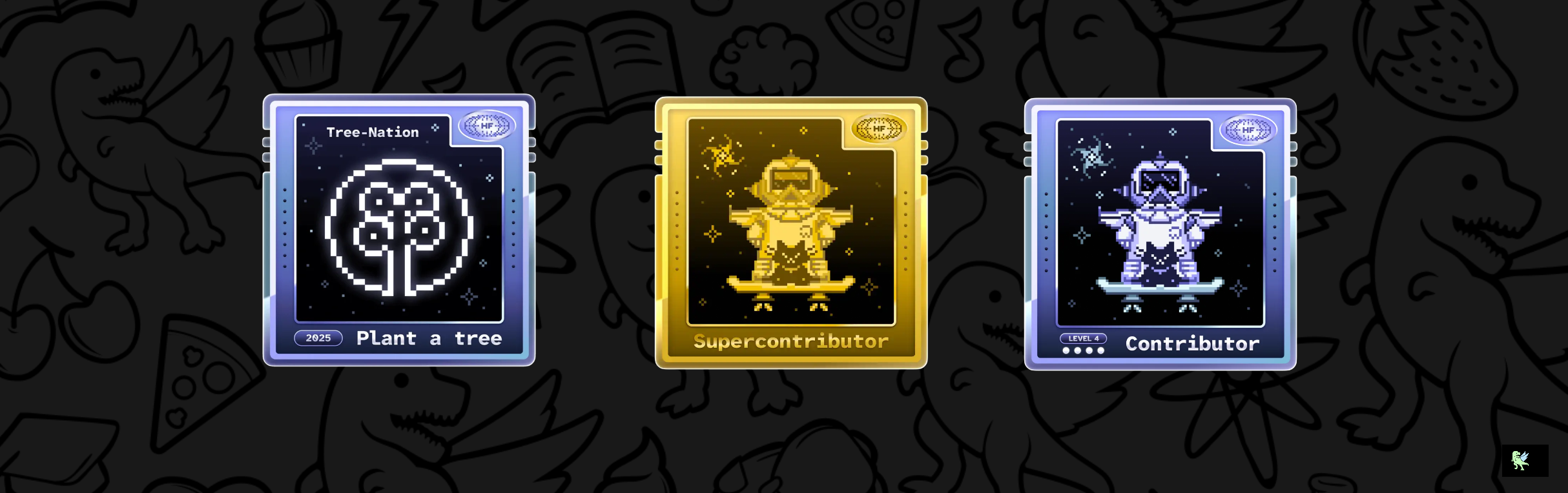 An image of @sajalrawat's Holopin badges, which is a link to view their full Holopin profile