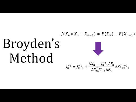 Broyden's Method video