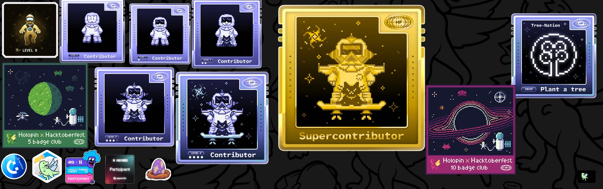 An image of @ayaantuts's Holopin badges, which is a link to view their full Holopin profile