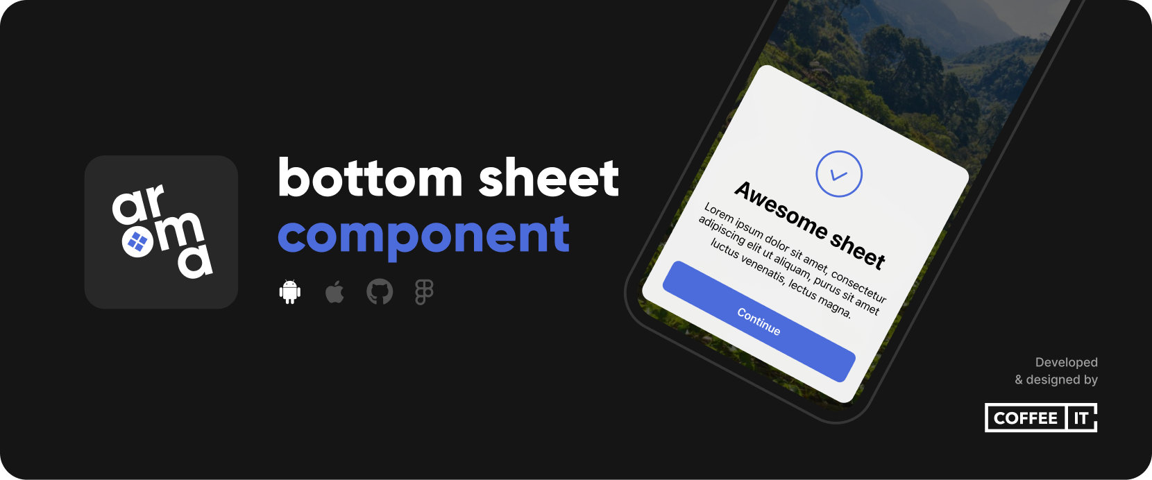 Coffee IT - Android Aroma BottomSheet Component