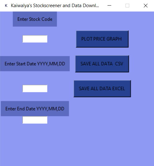 GitHub - kaiwalyaharkare/StockscreenerandDataCollector: This is a stock ...