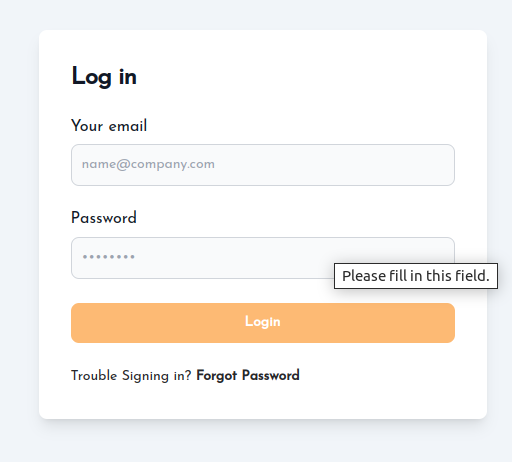 Login and signup