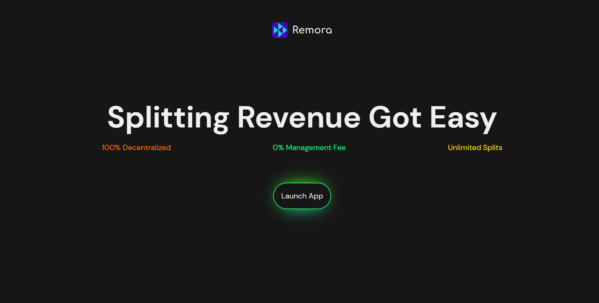 Remora Landing Page