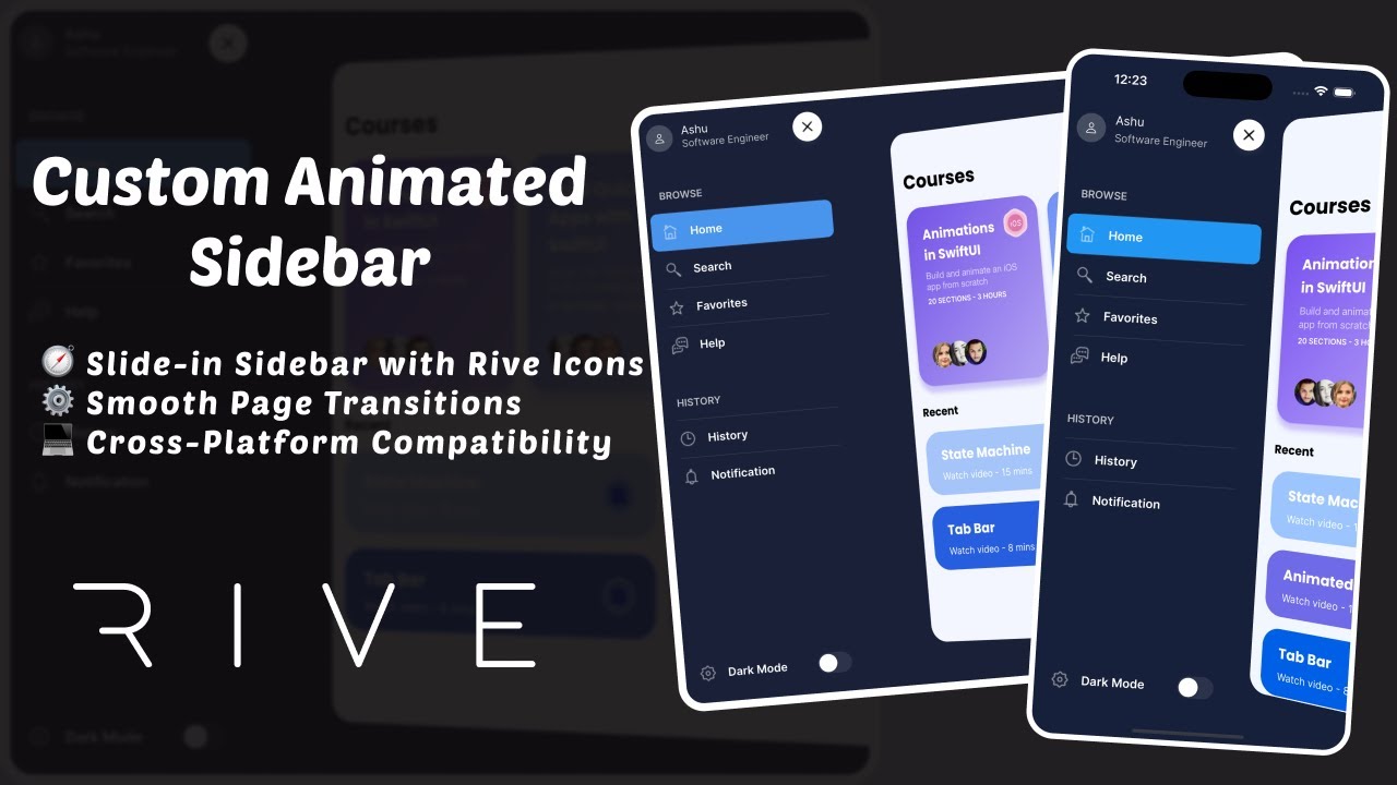 Ionic & Rive Tutorial - Side Menu and Wrap up Thumbnail