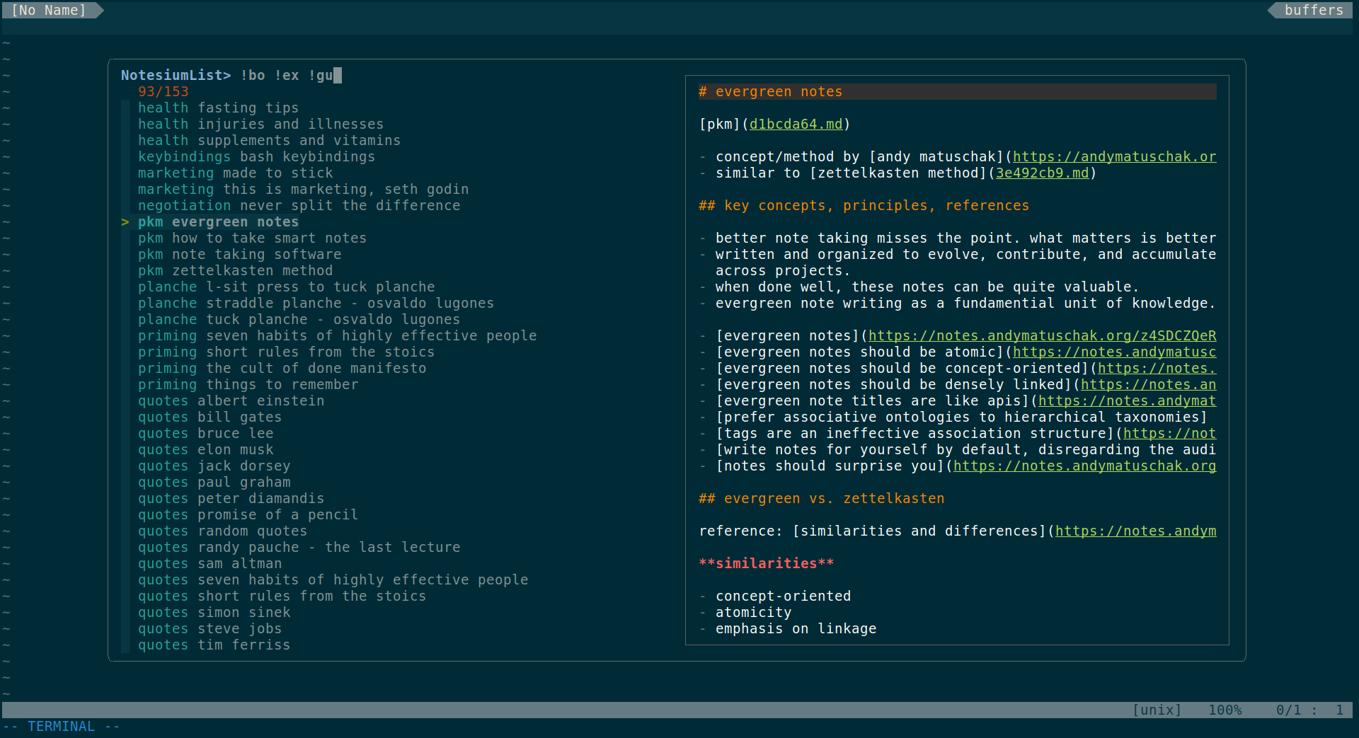 image: vim prefixed label