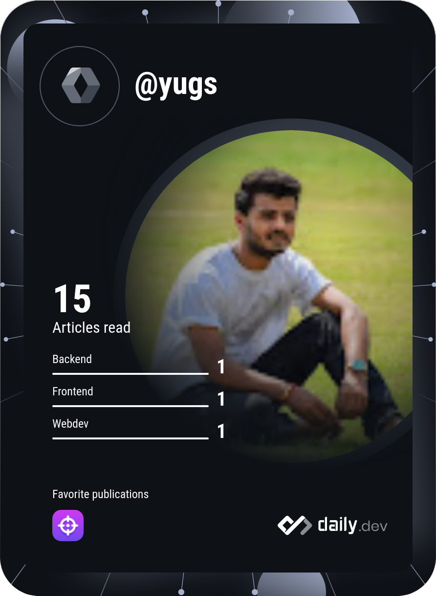 Lakshya Srivastava's Dev Card