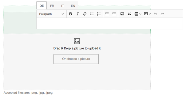 The placeholder and the elements in the dropList overlap