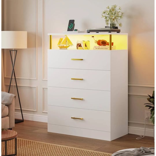 dresser-for-bedroomwhite-bedroom-dresser-chest-of-4-drawers-with-led-lights-and-charging-station-mod-1