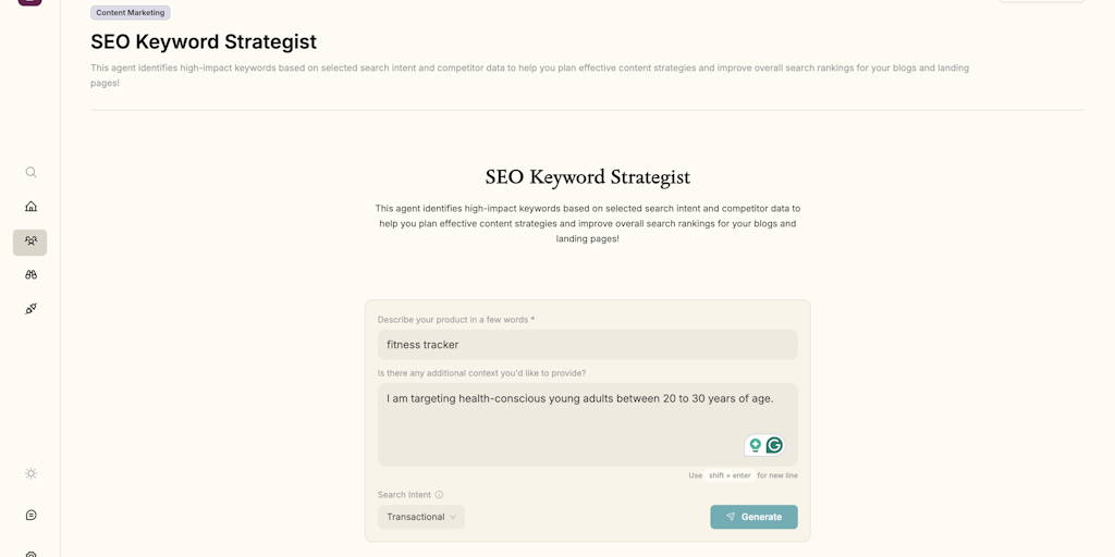 SEO Keyword Strategist