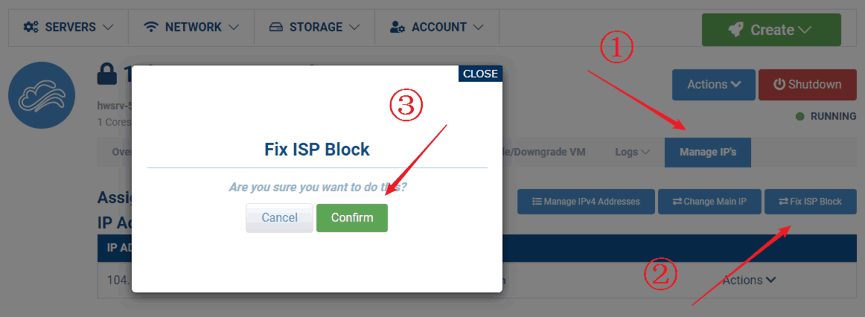 HostWinds换IP
