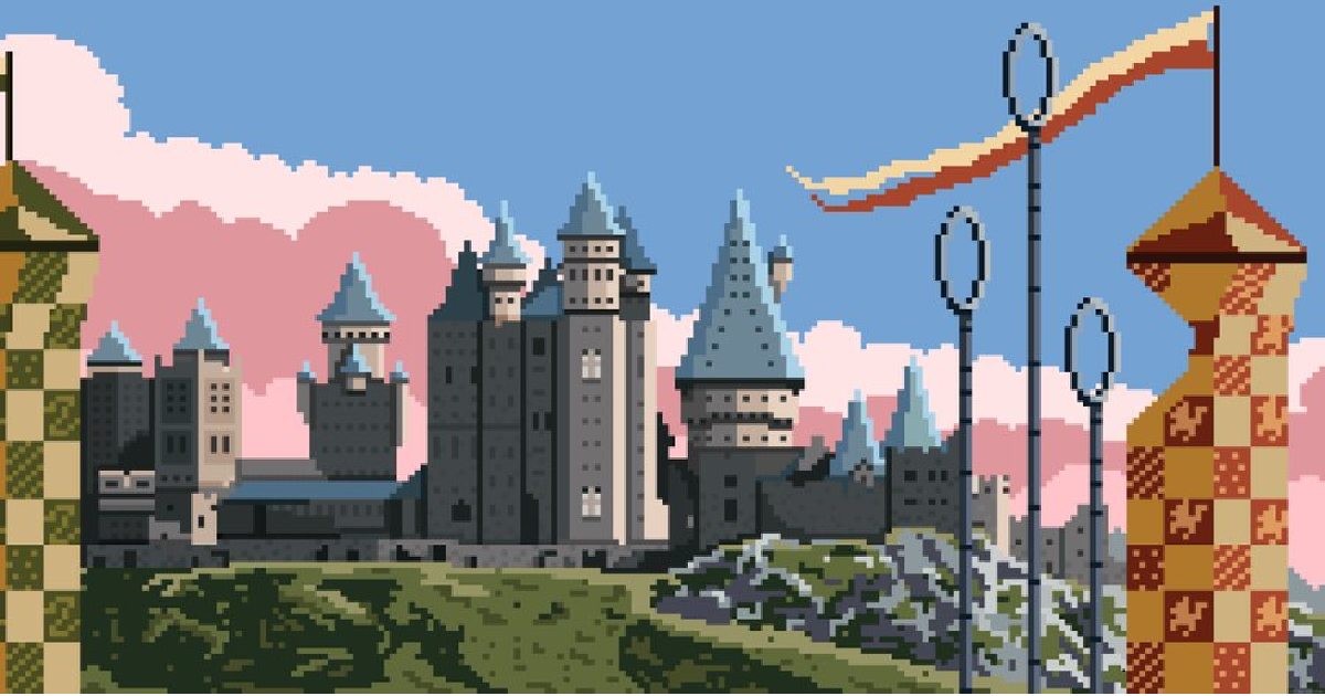 Quidditch Pitch Pixel Art