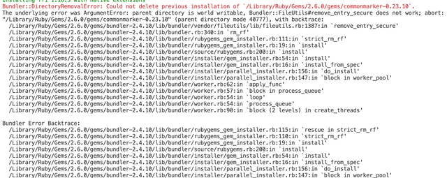 Bundler error