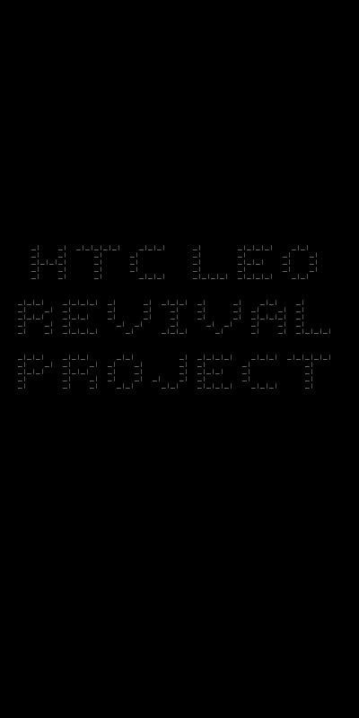 Default figlet font